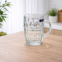 Textured Glass Mug with Handle - Habitt