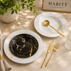 Modern 18-Piece Plate Set | Complete Dining & Tableware Collection