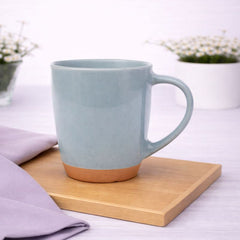 Blue Ceramic Mug 3 x 4 Inch – Minimalist Stoneware Coffee Mug - Habitt