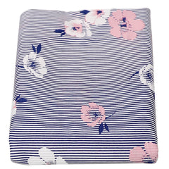 Blue Stripe Double Bed Sheet 90x96 - Habitt