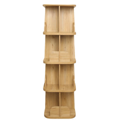 Pivot Wooden Shelf Console – Modern Multi-Tier Organizer - Habitt