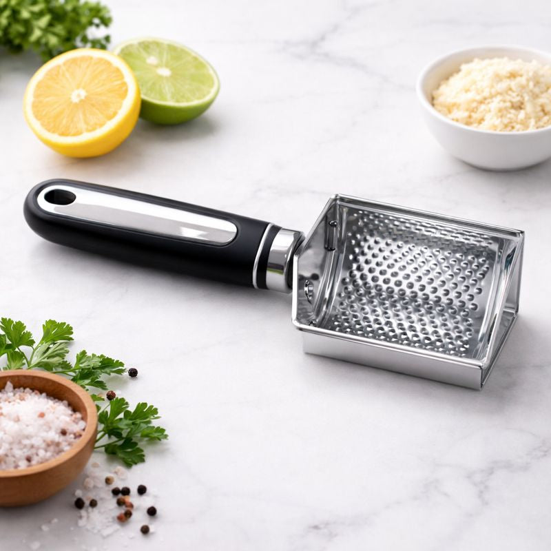 U-Shaped Stainless Steel Grater – Handheld Kitchen Grater - Habitt