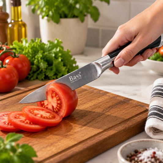 Bass Kitchen Knife – 1 Piece Stainless Steel Utility Knife