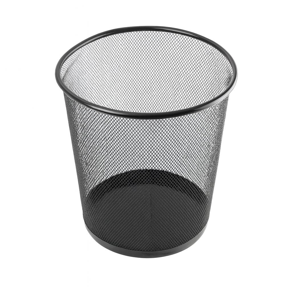Waste Paper Basket – Mesh-Style Office & Home Dustbin (Medium, Large) - Habitt