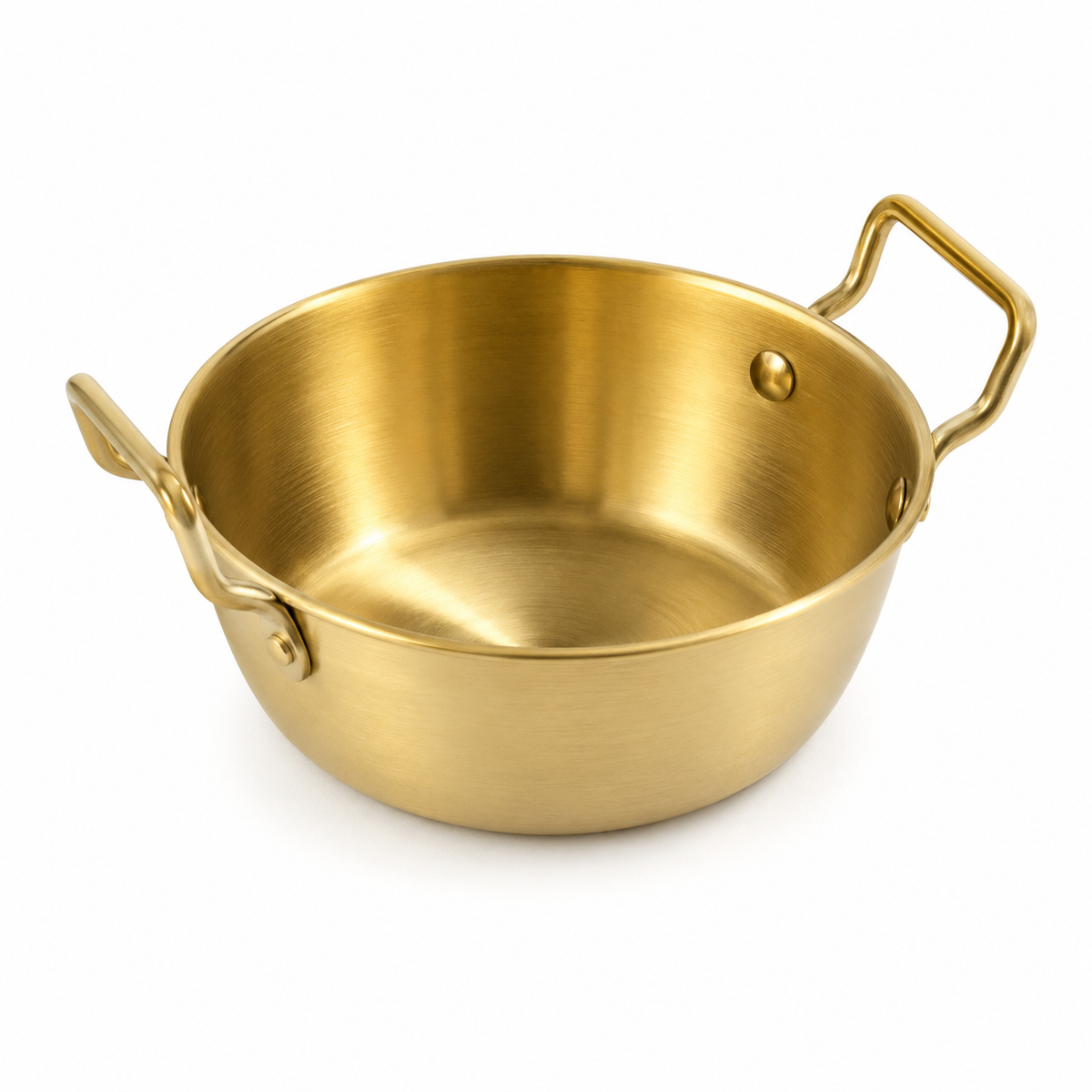 Mini Gold Serving Bowl with Handles – 10.5 × 3.6 cm