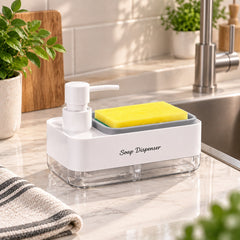 Soap Pump And Sponge Caddy | Kitchen Sink Organizer