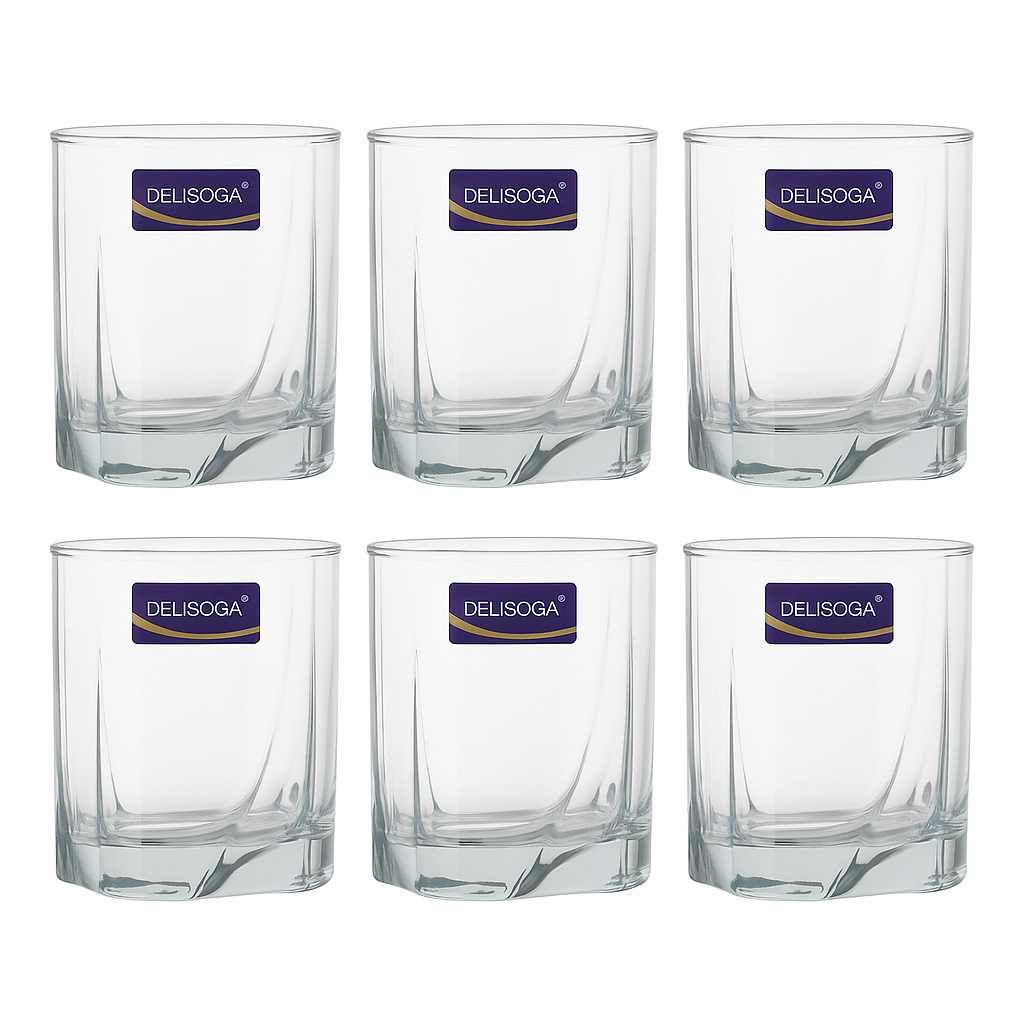 Clear  Tumbler 355 ml – Set of 6 - Habitt
