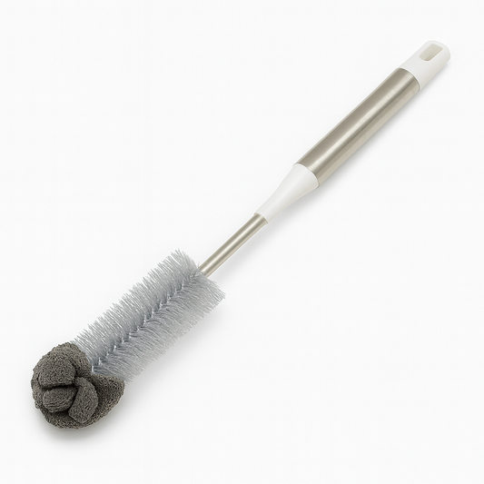 Aluminum Bottle Brush with Soft Scrub Tip for Deep, Scratch-Free Cleaning - Habitt