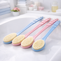 Double Side Massage Bath Brush – Long Handle Body Scrubber - Habitt