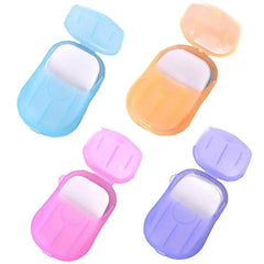 1 Pc Travel Paper Soap – Compact Cleanliness On-the-Go (ASSORTED) - Habitt