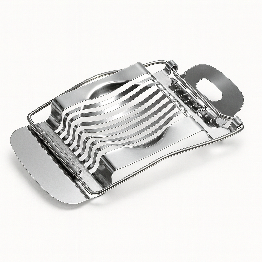 Stainless Steel Egg Slicer – Heavy-Duty Iron Egg Cutter for Perfect Slices - Habitt