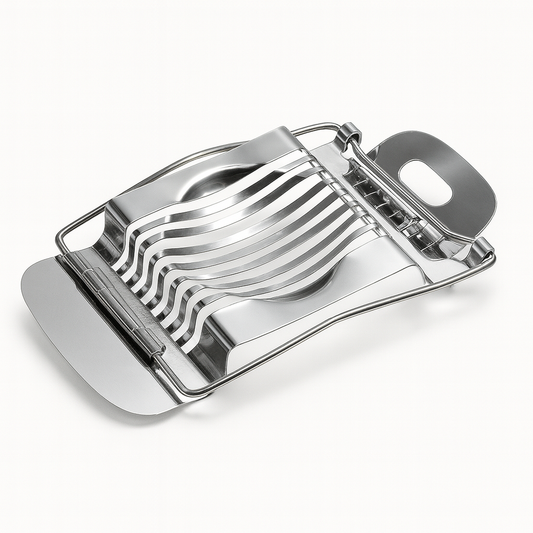 Stainless Steel Egg Slicer – Heavy-Duty Iron Egg Cutter for Perfect Slices - Habitt