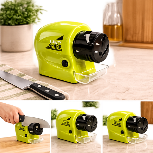 Stage Kitchen Knife Sharpener – Green Manual Knife Sharpening Tool