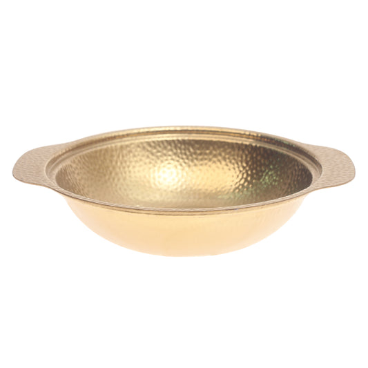 Gold Snowflake Bowl – Textured Metal Finish (20cm & 24cm) - Habitt
