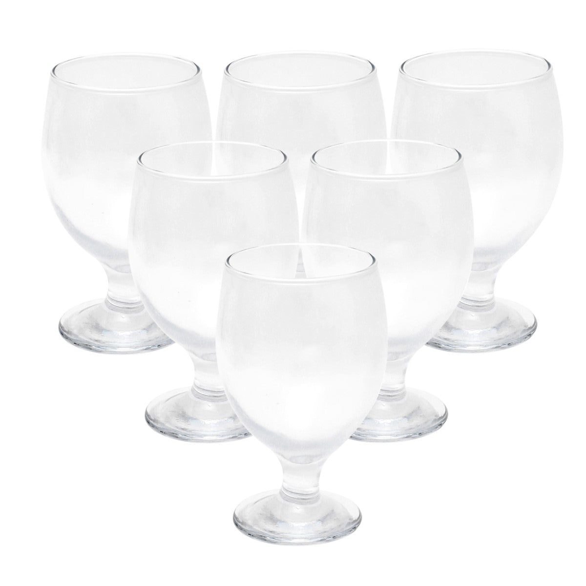 6Pcs S.Stem Glass Bingo 350ml SNV-009 - Habitt