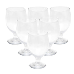 6Pcs S.Stem Glass Bingo 350ml SNV-009 - Habitt