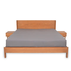 Harry N Bed Set with 2 Side tables – Minimalist Wooden Frame with Modern Elegance - Habitt
