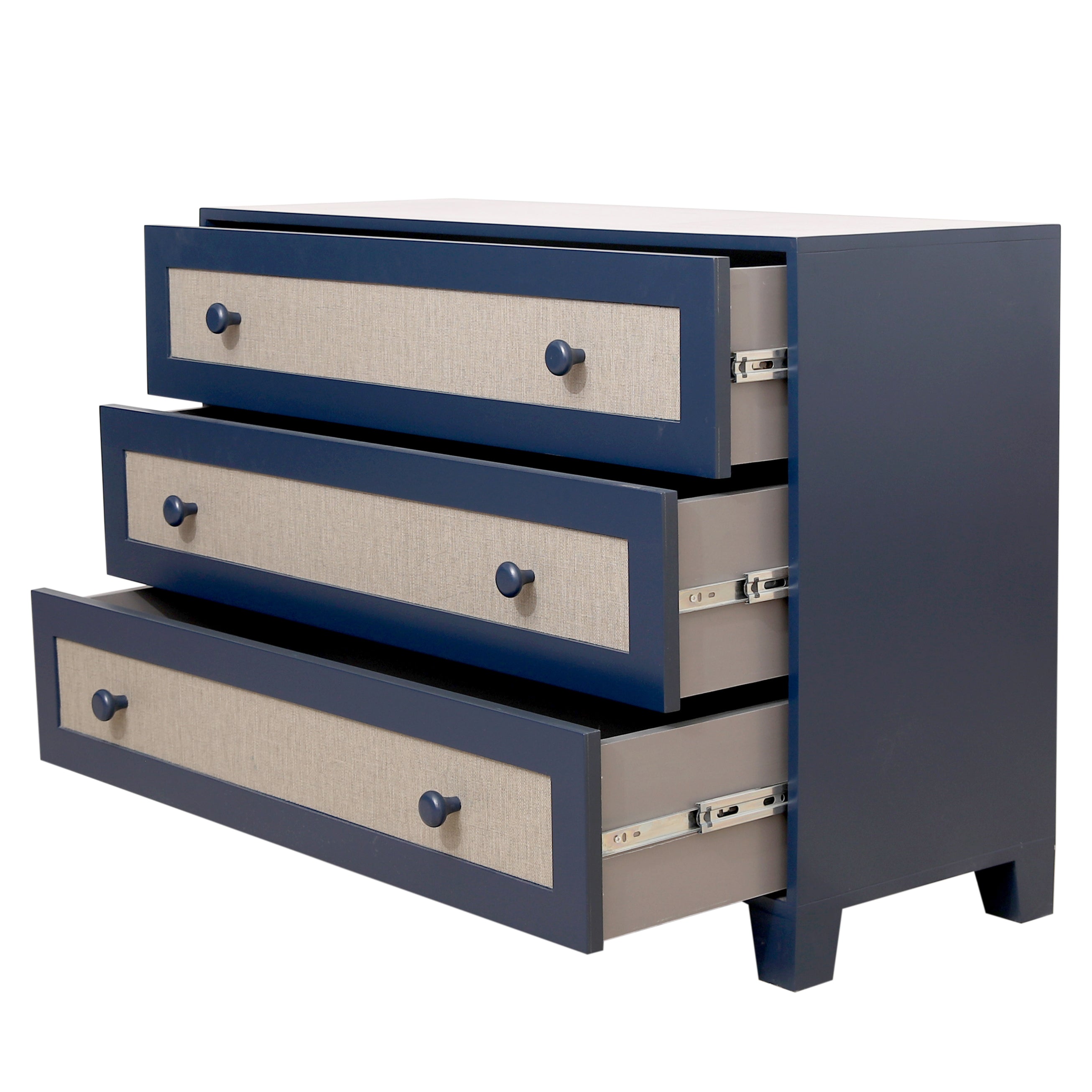 Lancaster Bedroom Set – Bed, Dresser & Wardrobe – Elegant Dual-Tone Finish - Habitt