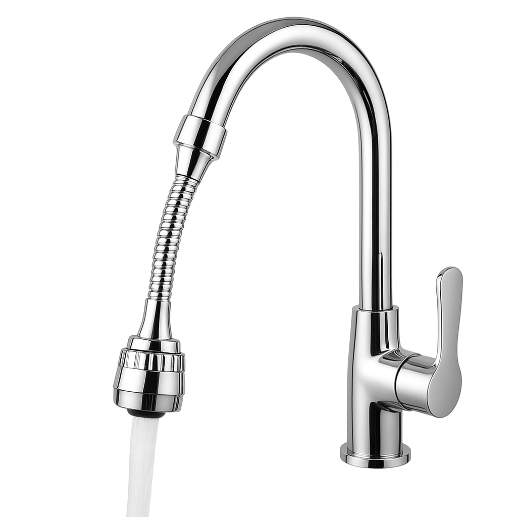 Turbo Flex 360° Shower Faucet Head for Easy Rotation, Dual Spray & Efficient Cleaning - Habitt