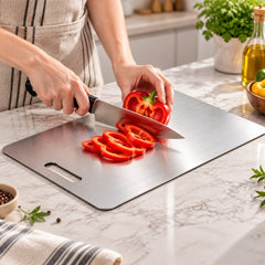 Stainless Steel Cutting Board Medium | Durable Kitchen Chopping Board