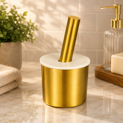 Golden Cylinder Mortar & Pestle