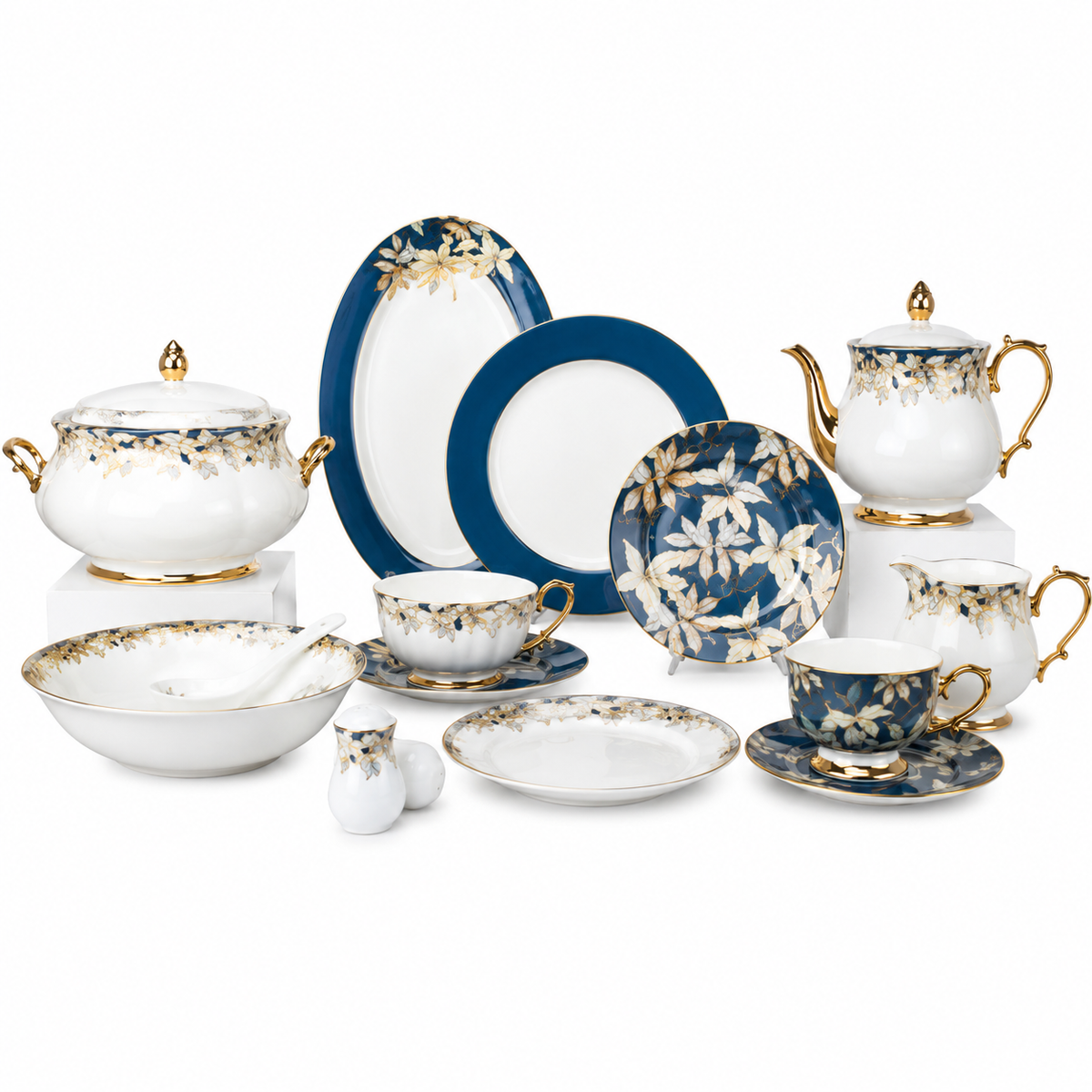 Premium 24-Piece Tea Set | Elegant Complete Tea Serving Collection