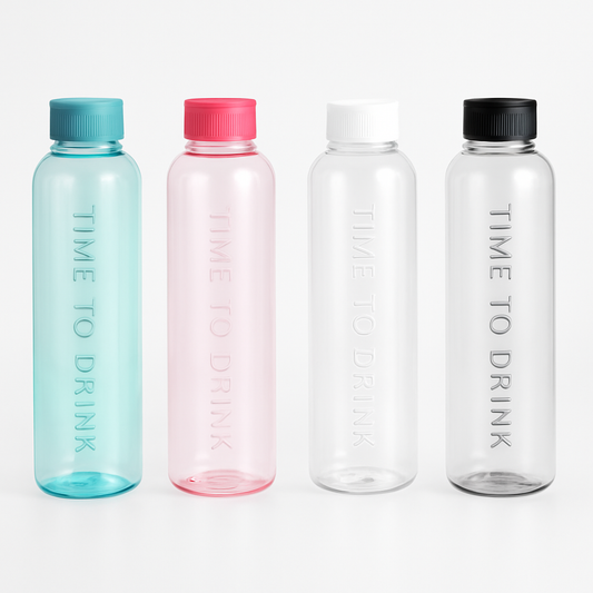 1PC 750ml Transparent Plastic Water Bottle with Leak-Proof Cap for Daily Hydration - Habitt
