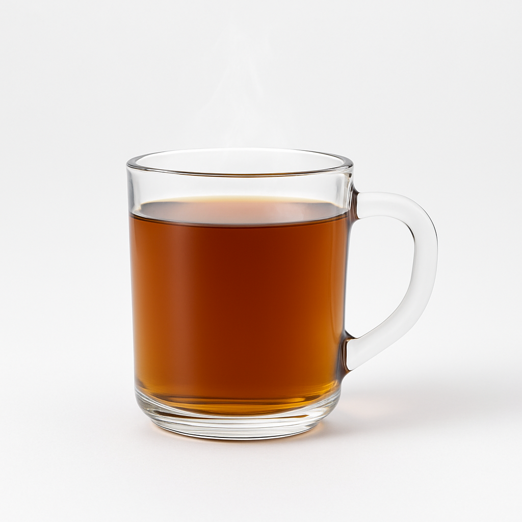 Deli Glassware Mug Set 240ml (ZB24) – 6-Piece Clear Glass Tea & Coffee Mugs - Habitt