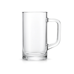 Premium Clear Glass Juice Mug 480 ml with Handle – Set of 6 | Durable Drinkware for Home, Café & Restaurant - Habitt