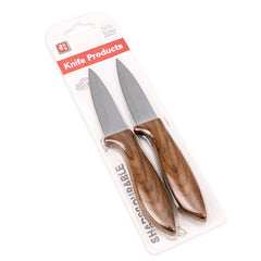2 Pcs Knife Set – Wooden Handle - Habitt