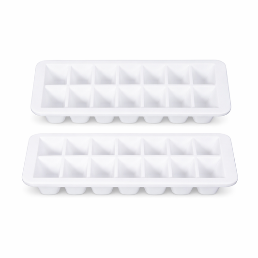 Frosty Ice Tray Small (2 Pcs Pack) – Compact Multi-Grid Ice Cube Maker for Freezer Use - Habitt