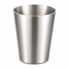 Silver Double Wall Plain Glass – 350 ml