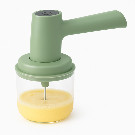 1Pc Electric Egg Beater & Food Mixer (Assorted) – Portable Rechargeable Mini Chopper - Habitt