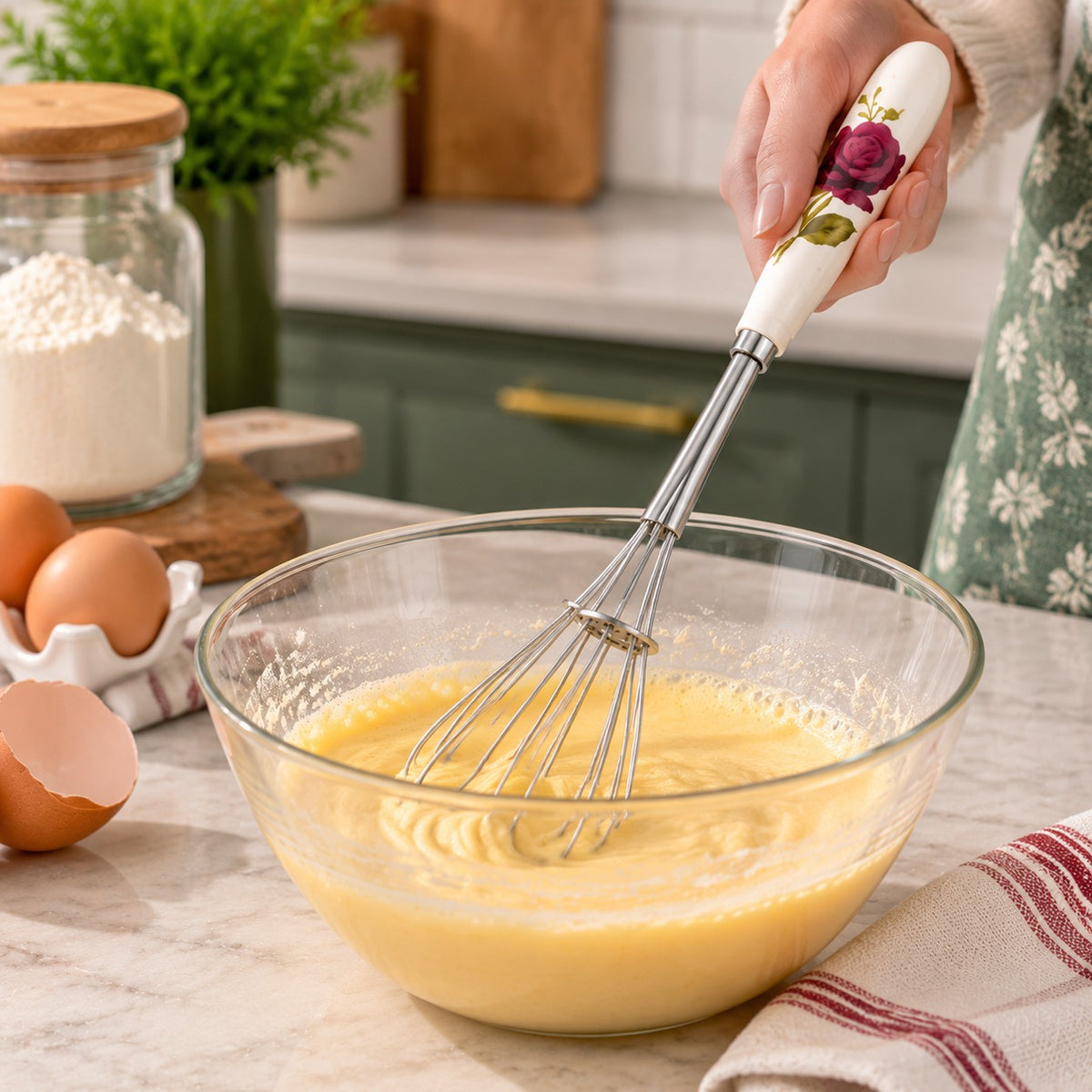 Stainless Steel Mini Egg Beater | Handheld Kitchen Whisk Tool