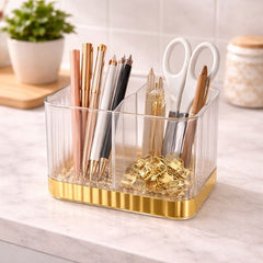 Spoon Rack Heavy Golden Line – Premium Acrylic Cutlery & Utensil Organizer - Habitt