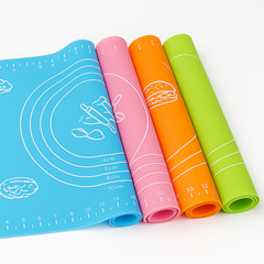 1Pc Silicone Baking Sheet (Assorted) – Non-Stick Pastry Mat with Measurement Guide - Habitt