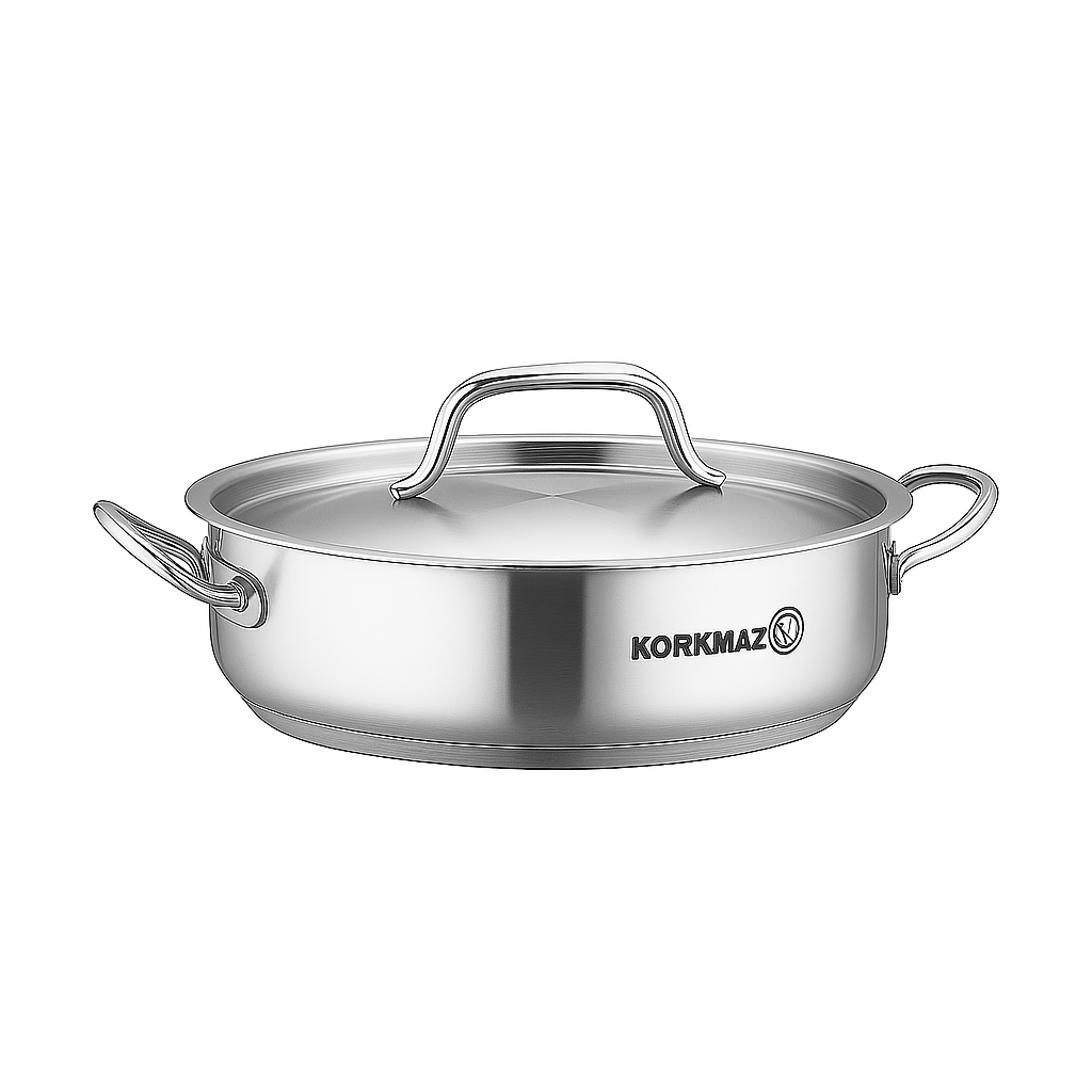 Proline Gastro Stainless Steel Casserole Pot Set – Professional Grade Cookware (Sizes: 20x12, 28x12, 28x16, 32x19, 36x10, 36x21, 40x25 cm) - Habitt
