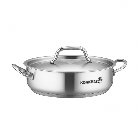 Proline Gastro Stainless Steel Casserole Pot Set – Professional Grade Cookware (Sizes: 20x12, 28x12, 28x16, 32x19, 36x10, 36x21, 40x25 cm) - Habitt