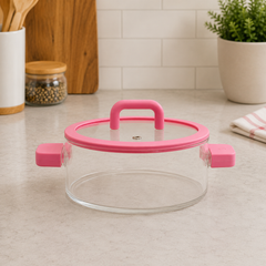 2500ML Cooking Pot with Lid | Glass Cooking Pot