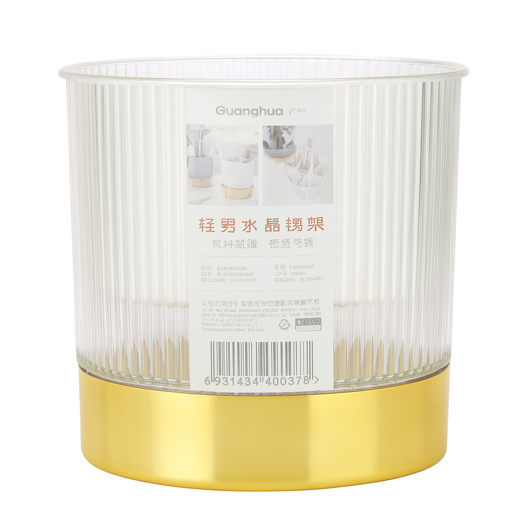 Round Acrylic Spoon & Utensil Rack – Gold Base - Habitt