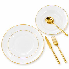 18 PCS Premium Dinner Plate Set – Complete Tableware Collection for Elegant Dining