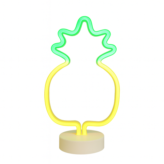 Neon Pineapple LED Light – Decorative Night Lamp for Bedroom, Living Room & Parties - Habitt