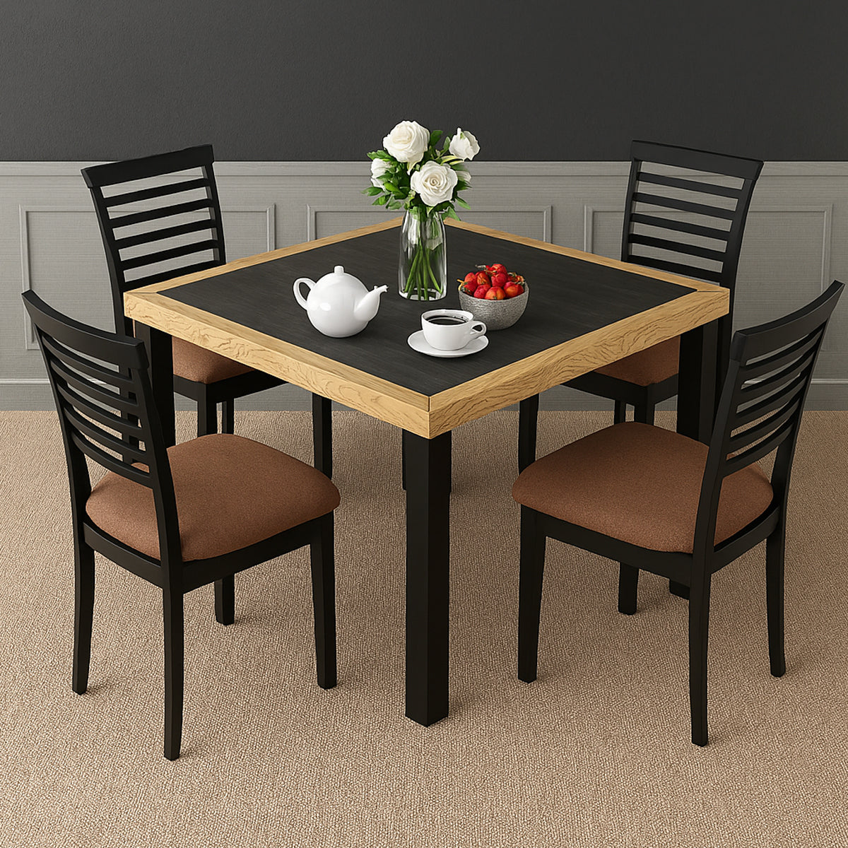 Ethan 4 Person Dining Table - Habitt