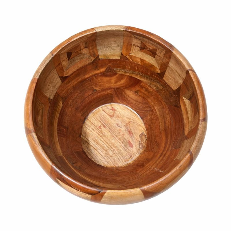 Antique Wooden Pot with Lid | Handcrafted Storage & Décor Vessel – 7.5 Inch Diameter - Habitt