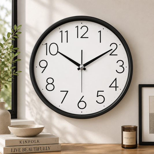 HERITAGE Wall Clock – Squat Big 15.25 Inch