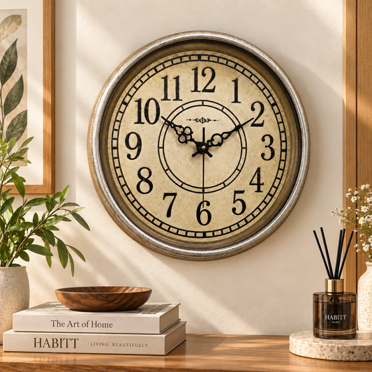 HERITAGE Wall Clock Momentum 15" – Classic Vintage Elegance