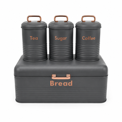 Bread Box with Canister Set
