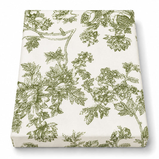 linear olive Double Bed Sheet 96x102"