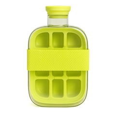 Ice Bottle with Built-In Ice Cube Grid – Portable Cooling Water Bottle (500ml / 800ml) - Habitt