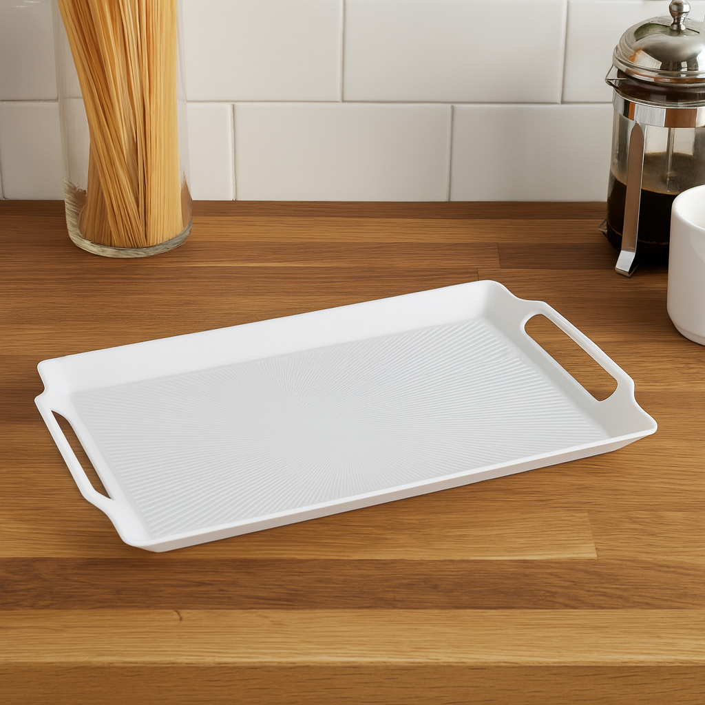 Presentation Serving Tray – Lightweight, Durable, Non-Slip Tray with Integrated Handles for Stylish Food & Drink Service - Habitt